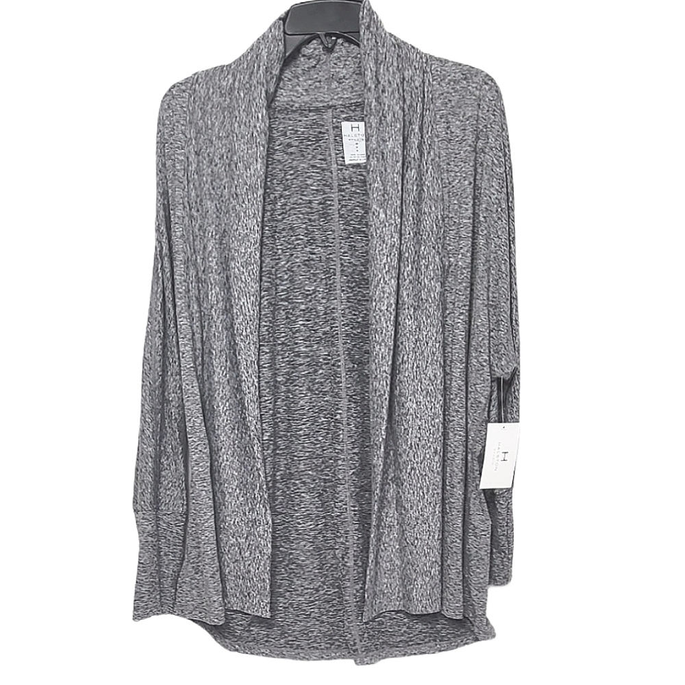 H Halston Dolman Sleeve Knit Cardigan sz M - Picture 2 of 4